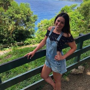 Off The Shoulder Ruffled and Floral Crop Top